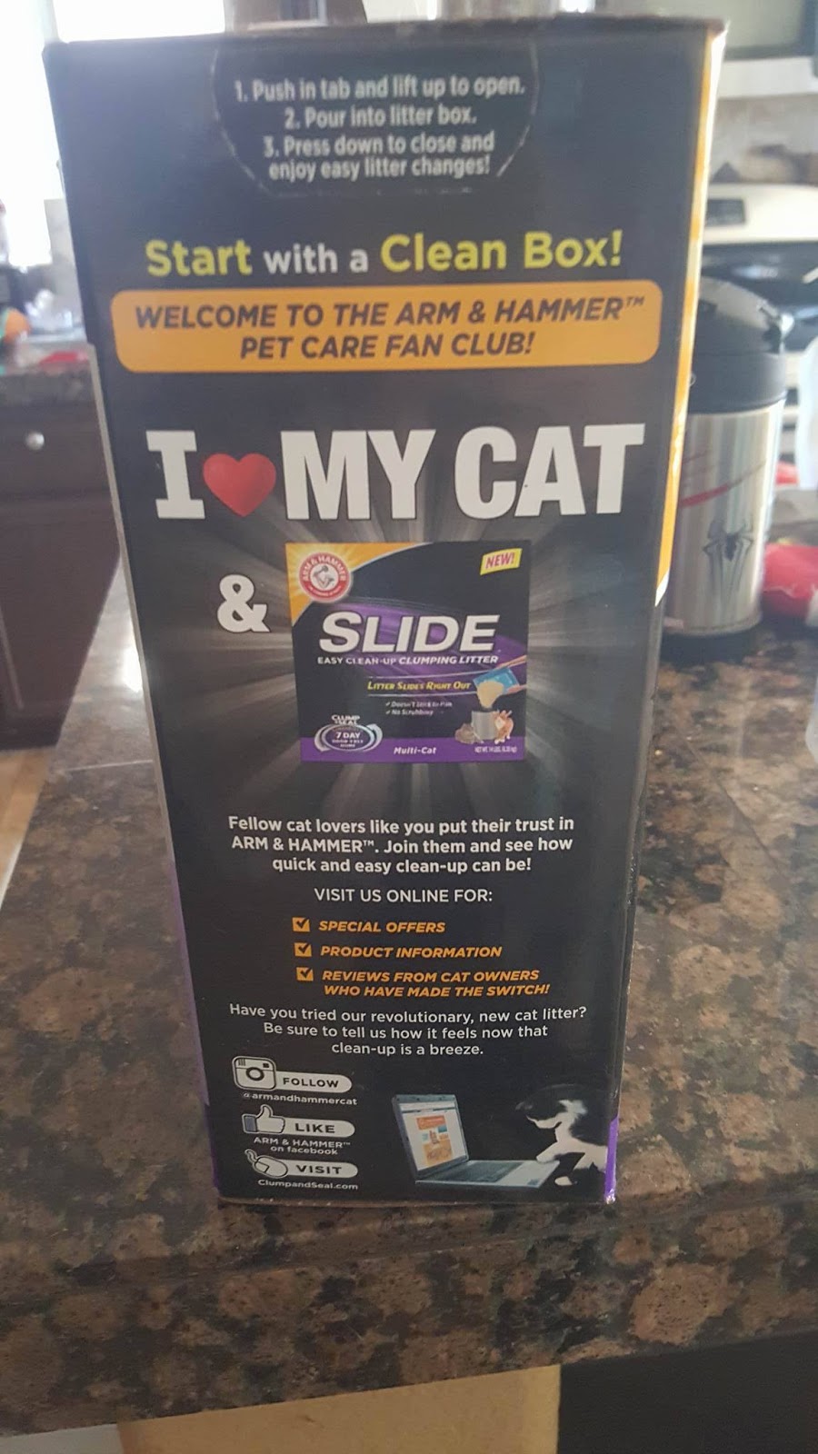 Arm and Hammer Slide clumping litter Review GINGERbread Reviews