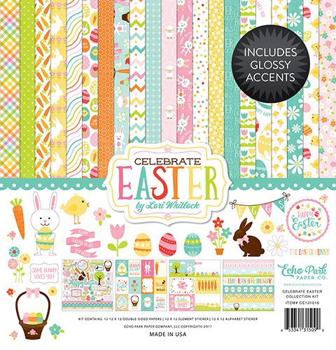 Double sided Easter patterned paper stack