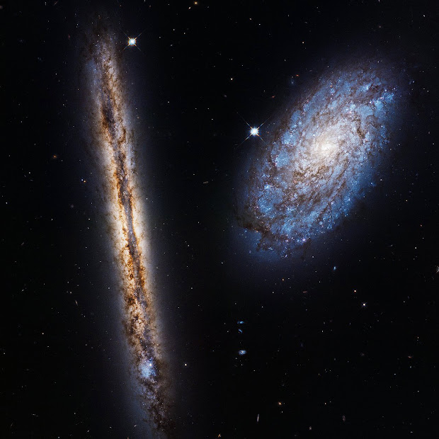 Spiral Galaxies NGC 4302 and NGC 4298
