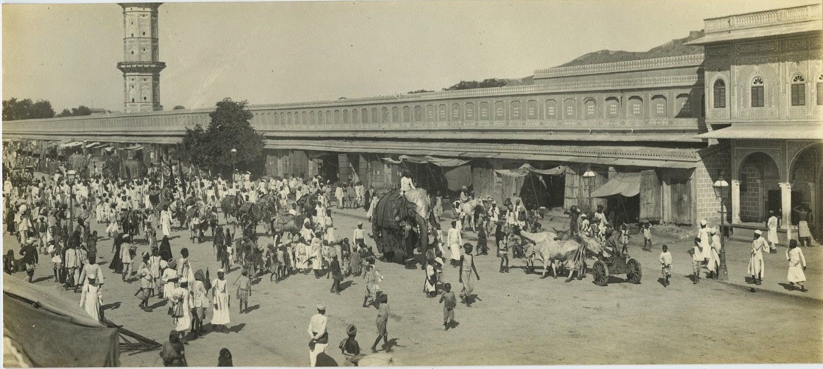 Various Photographs of a Procession in Jaipur, Rajasthan - c1920's ...