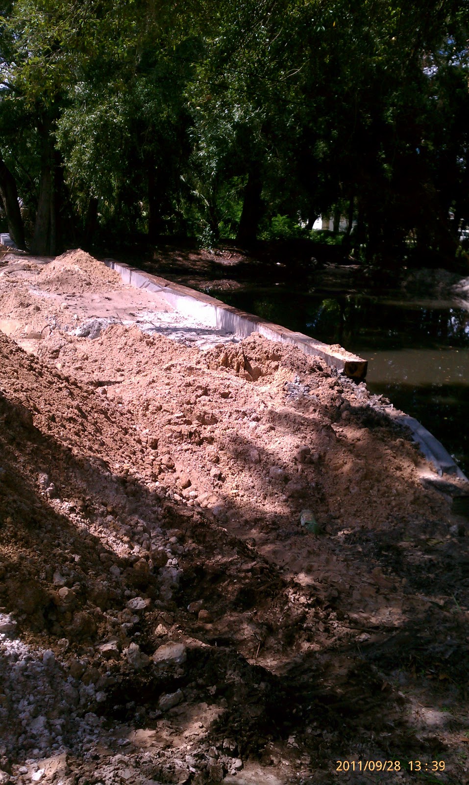 Just not Fill Dirt Anymore Fill Dirt used for back fill on a retaining