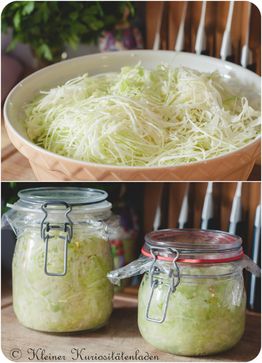 Sauerkraut im Glas, selbstgemacht