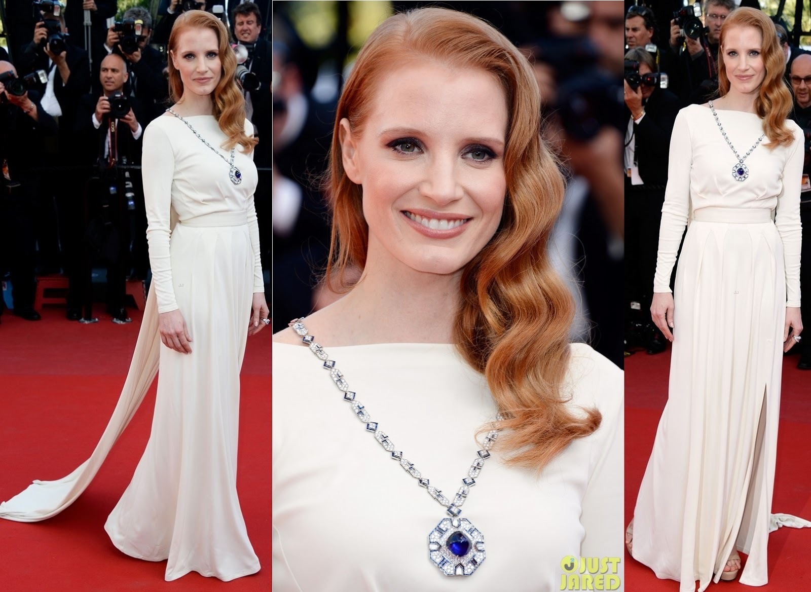 Cleopatra Cannes Film Festival Premiere - Jessica Chastain in Versace Collection