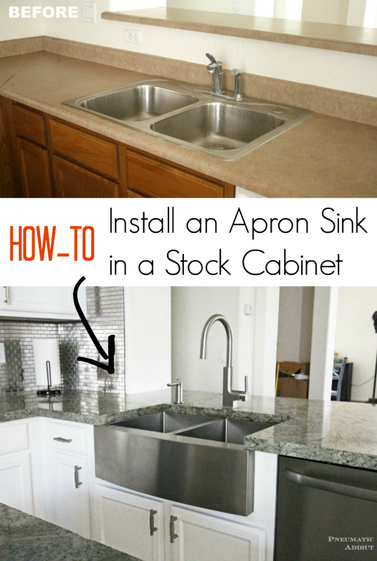 How To Install An Apron Sink In A Stock Cabinet Pneumatic Addict