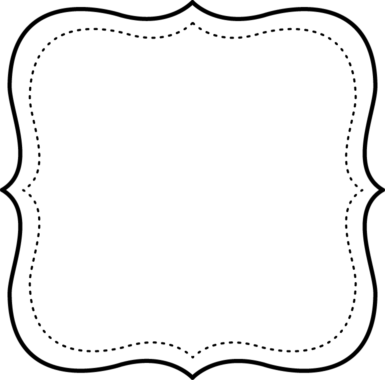 Free printable black and withe frame