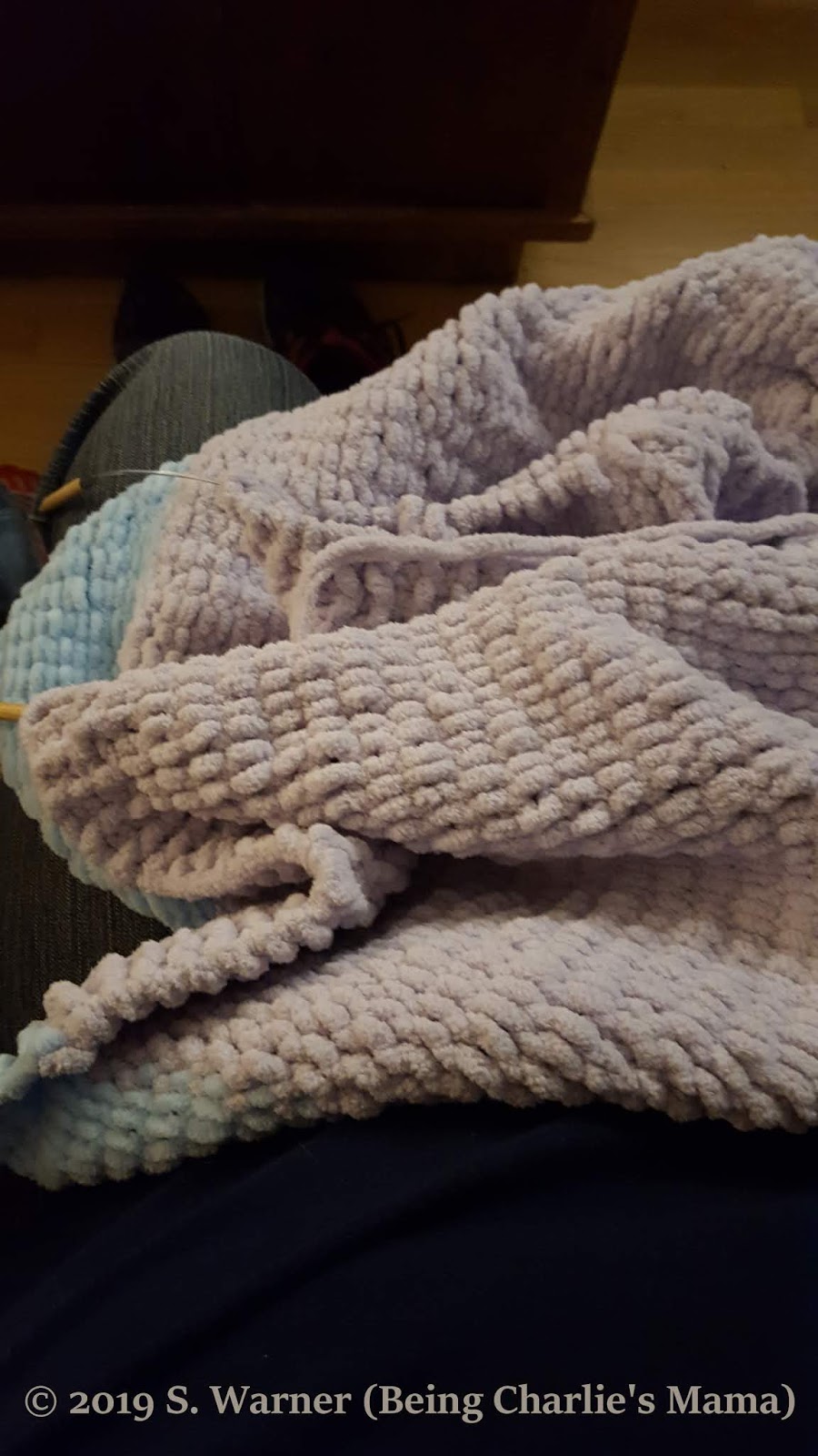 Blue and Purple The last baby blanket Stillbirth Friend