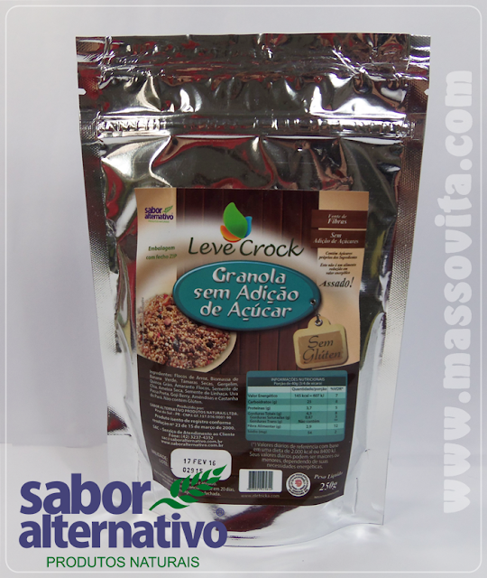 Granola sem adição de açúcar