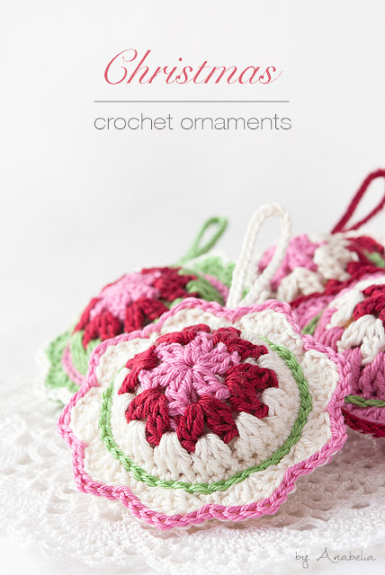 Christmas crochet ornament pattern by Anabelia Craft Design