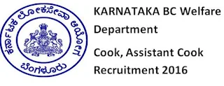 Karnataka BC Welfare Dept Cook Recruitment 2016 Question Paper Syllabus