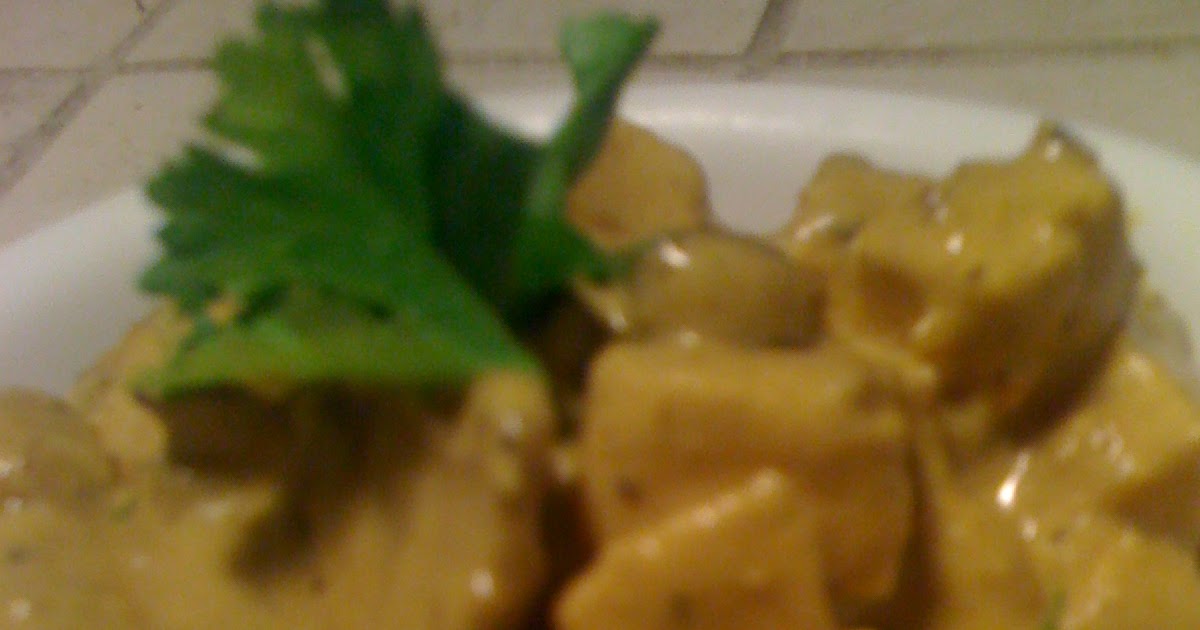 AfroVeganChick Lemon Coconut Mushroom & Tofu Curry