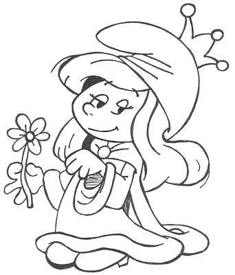 Smurf Coloring Pages,Smurfette Coloring Pages