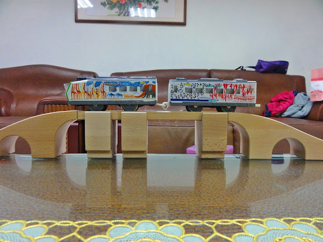 〔小火車〕Tomy Plarail 鐵道王國．旭山動物園號 + IKEA LILLABO 玩具火車組