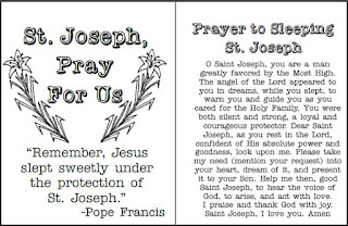 Look to Him and be Radiant: Sleeping St. Joseph