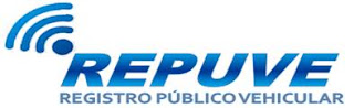 Texto de Repuve Registro Publico Vehicular en color Azul Repube
