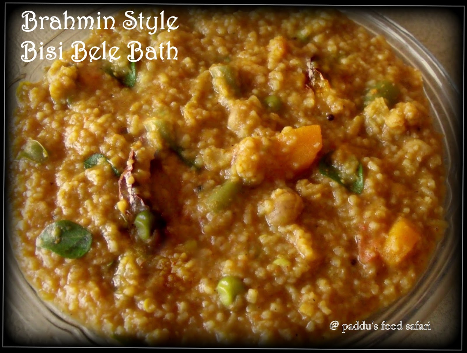 gHara javaN (Home Food): Bisi Bele Bath Brahmin Style