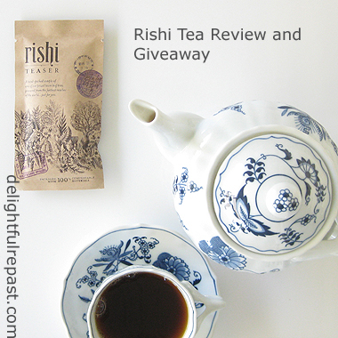 Rishi Tea Review and Giveaway - and Tea Making Tips / www.delightfulrepast.com