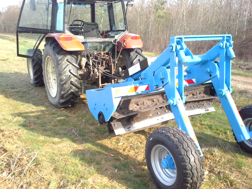 Mécanisation forestière / forestry mechanization Le rouleau landais en