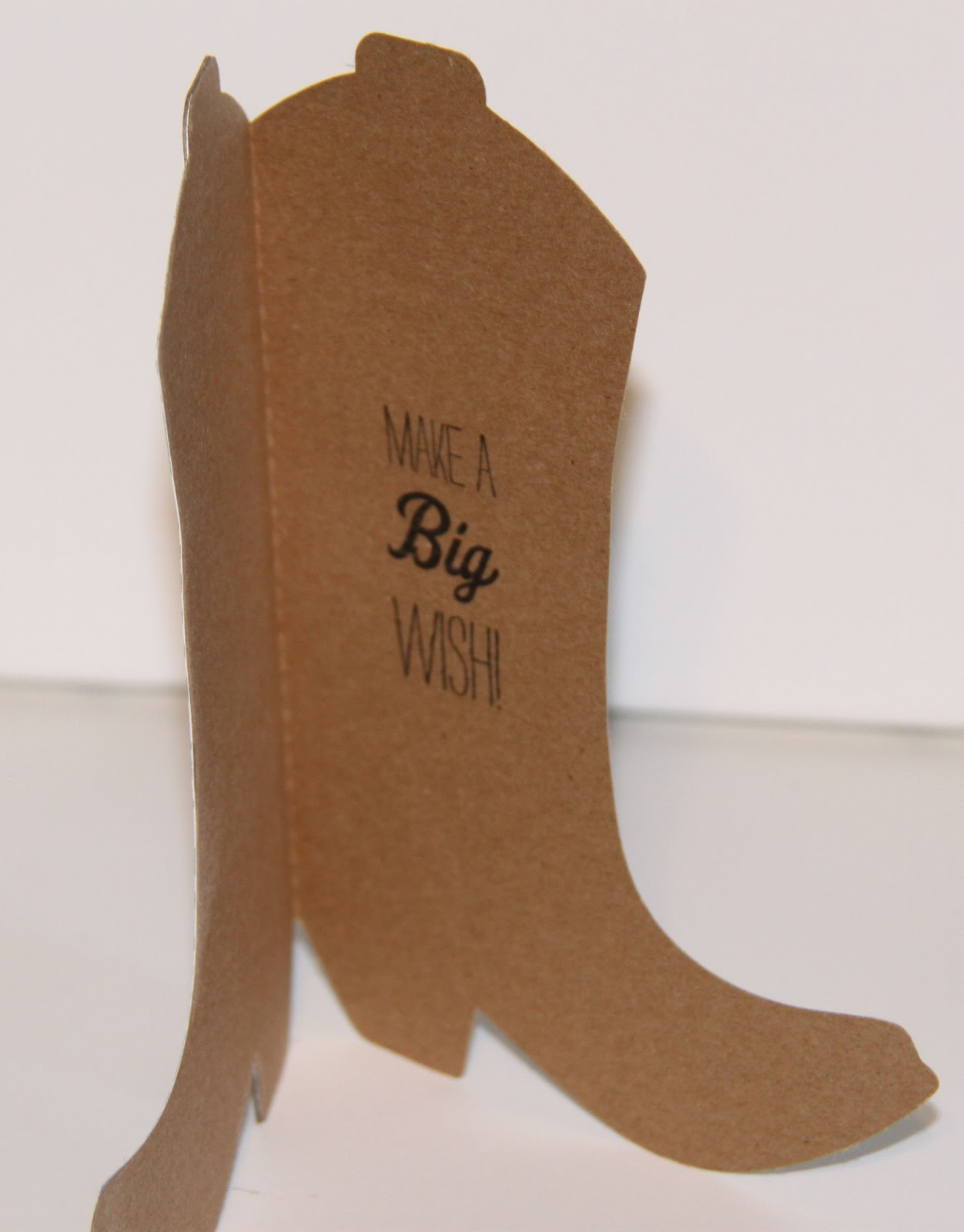 Crafty Girl 21! Cowboy Boot Card