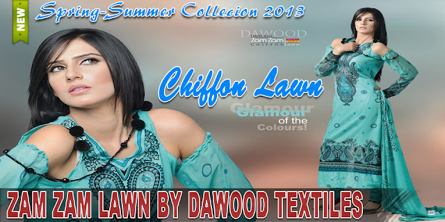 Zam Zam Chiffon Lawn 2013 By Dawood Textiles