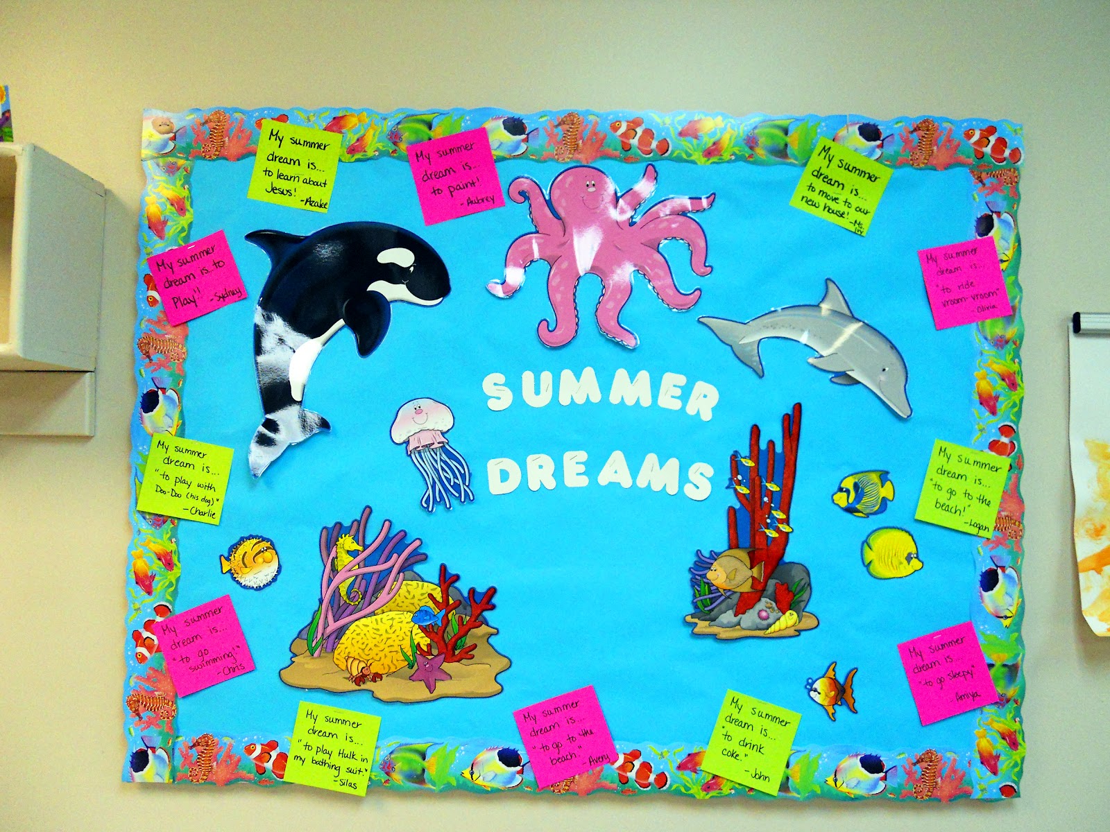 a-walk-in-my-shoes-summer-dreams-bulletin-board-idea