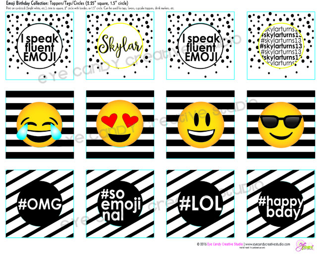 heart eyes emoji, laughing emoji, emoji party, #lol, #soemojinal, emoji