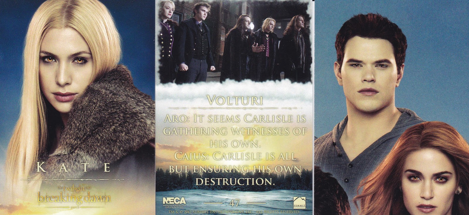 Volturi #47 Twilight Breaking Dawn Part 2 Neca 2012 Trading Card