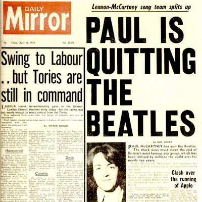 MIRADAS: Paul is quitting The Beatles