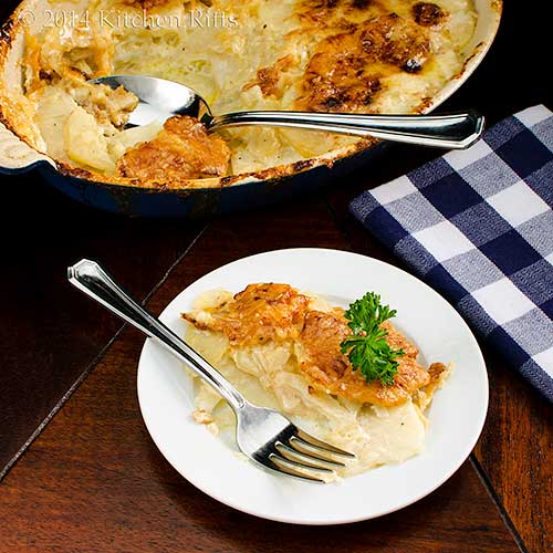 Kitchen Riffs Celery Root (Celeriac) and Potato Gratin