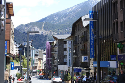 Meritxell avenue is a well-known shopping street in Andorra La Vella