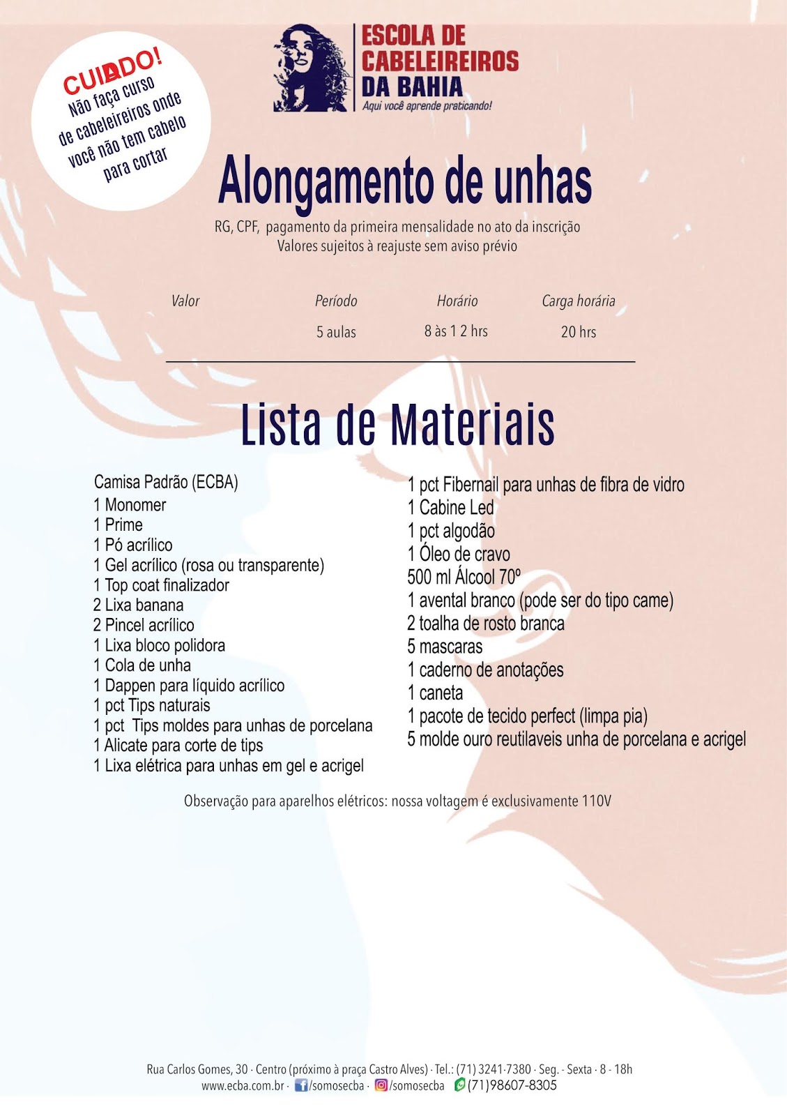 Lista De Material De Unha De Gel - Vários Materiais