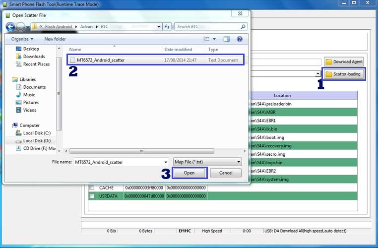 Cara Flashing Advan E1C Via SP-Flashtool PC 100% Work Cara Flashing Advan E1C Via SP-Flashtool PC 100% Work