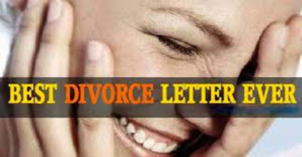 Best Divorce Letter Ever!!!   