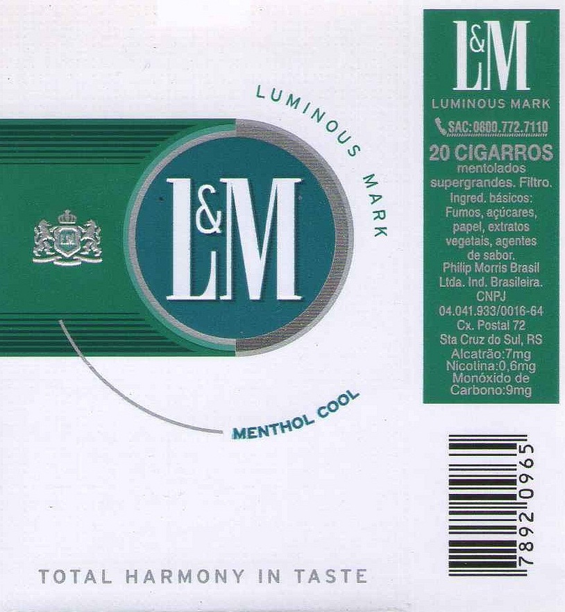 CIGARROS & CIGARROS L&M MENTHOL COOL