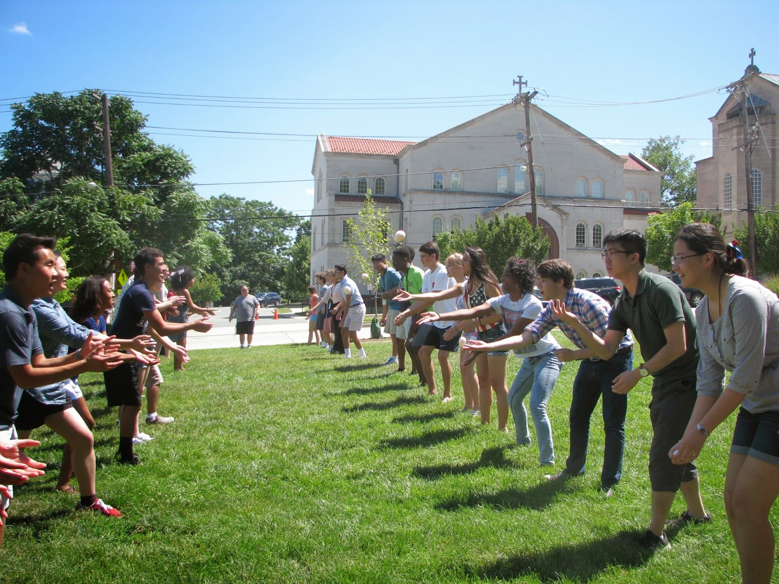 School of Public Service Blog SPS 2014 July 4 Olympic Egg Toss