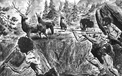 Gambar ilustrasi sejarah berburu dan meramu