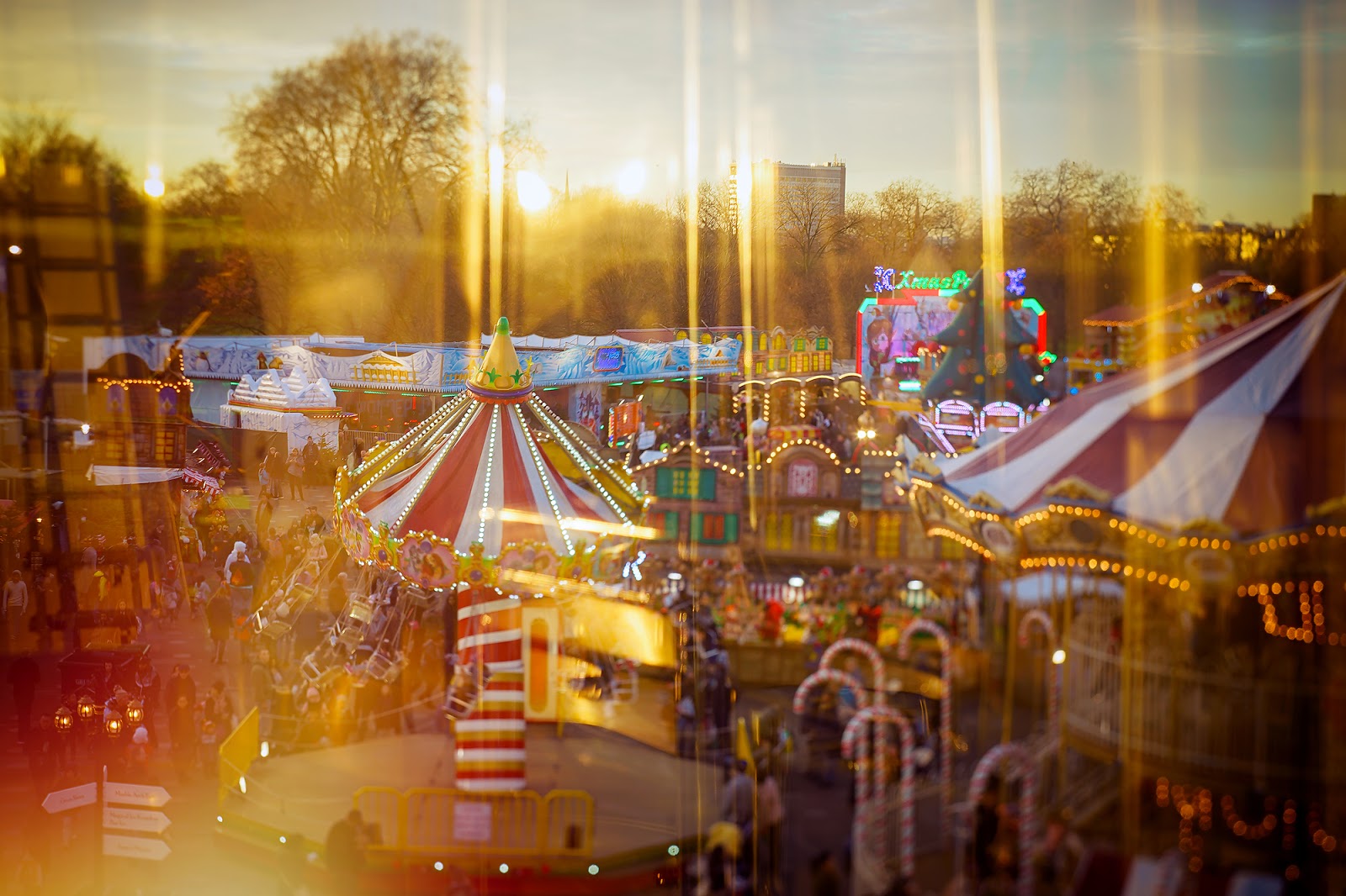 Image of winter wonderland at hyde park captured with Helios 44 Sony A7II in London by Willie Kers 