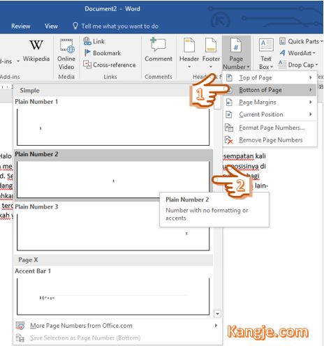 Cara Menambahkan Page Number Dan Mengatur Posisinya Di Microsoft Word