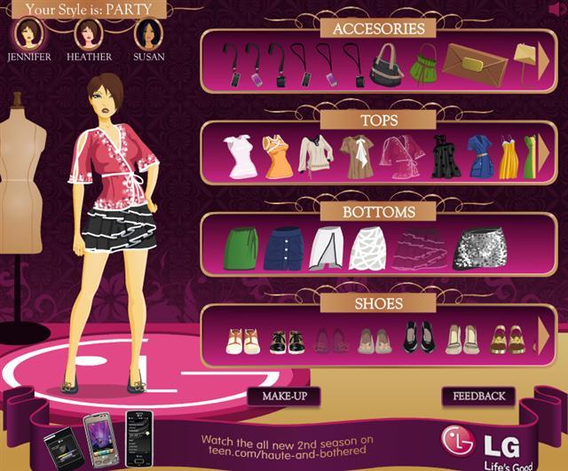 Free Fashion Clothing and Games Online