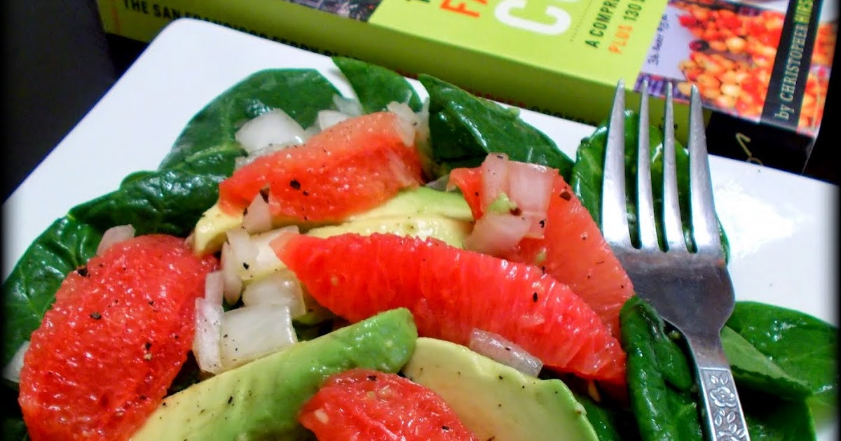 Watching What I Eat: Avocado &amp; Pink Grapefruit Salad with Spinach