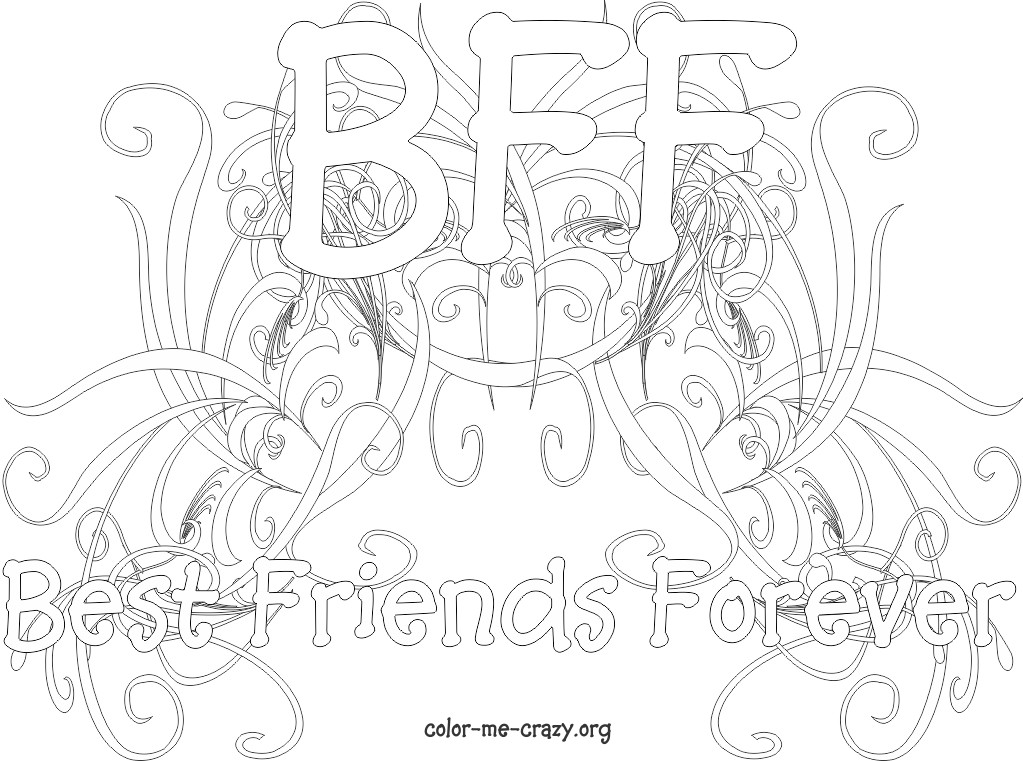ColorMeCrazy.org: New!! BFF Coloring Pages