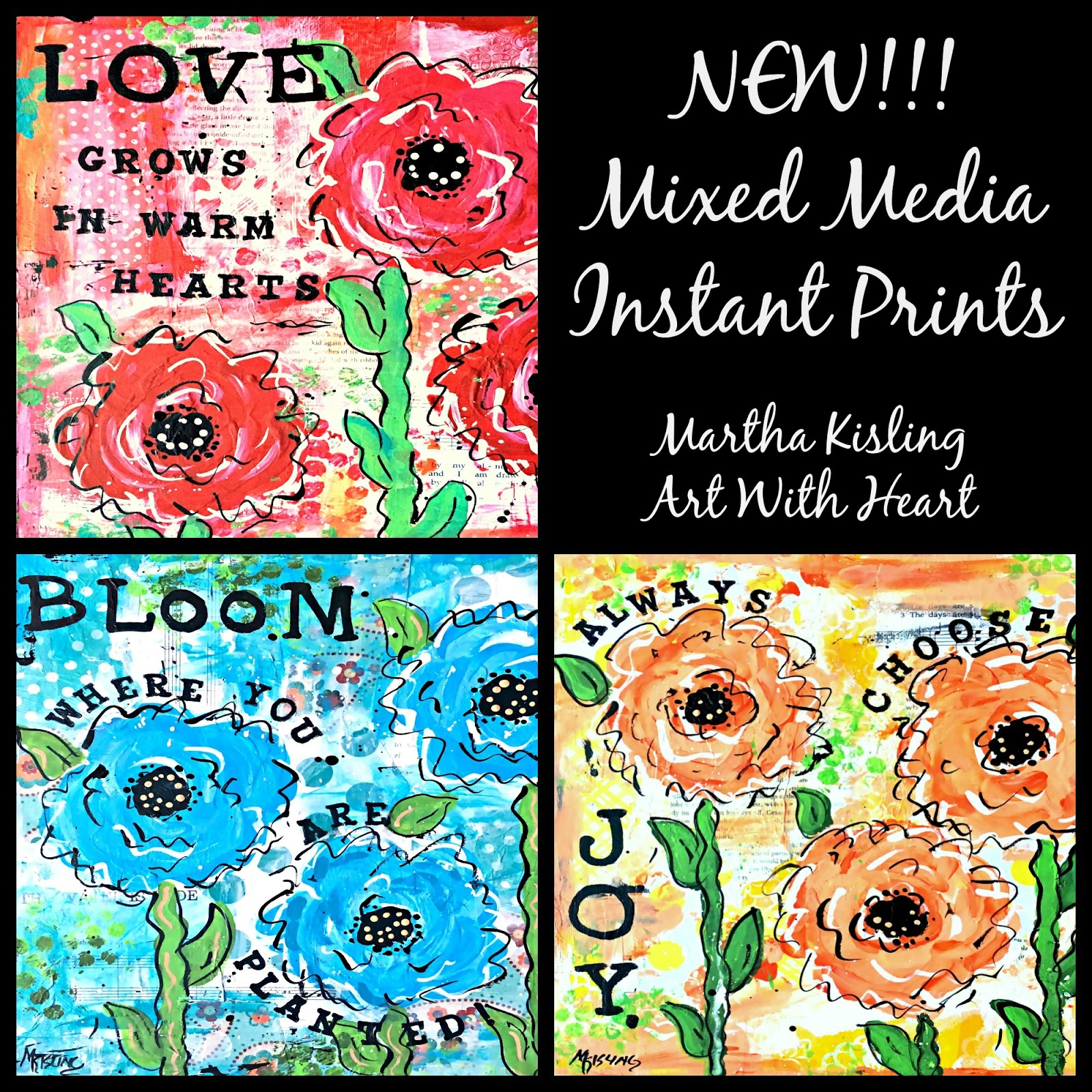 Martha Kisling Art With Heart Watercolor & Words Wednesday Mixed