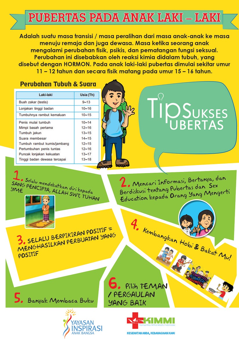 Poster Tentang Pubertas Anak Laki Laki Contoh Poster