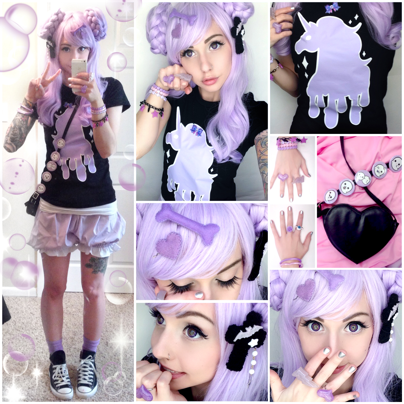 Alexa's Style Blog: Dripping Unicorn Pastel Goth Daily 