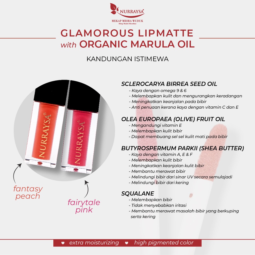 GLAMOROUS LIPMATTE WITH ORGANIC MARULA OIL