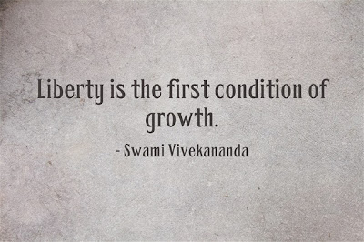 Liberty is the first condition of growth.