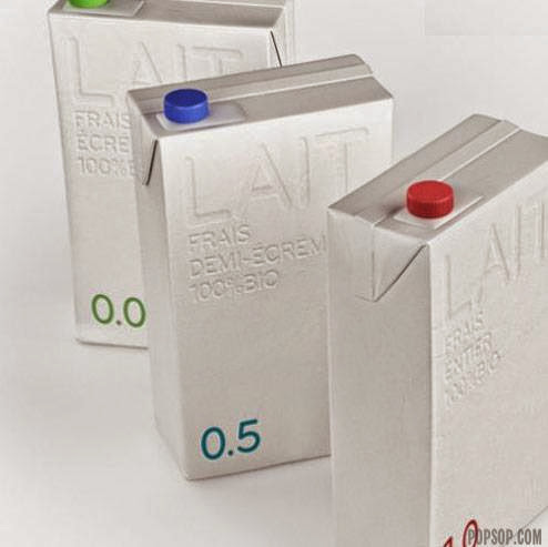 Κουτιά φρέσκου γάλακτος με τέχνη