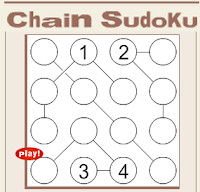 Conceptis Puzzles-Online Chain Sudoku