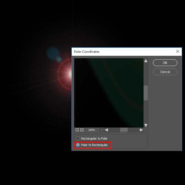Photoshop Polar Coordinates