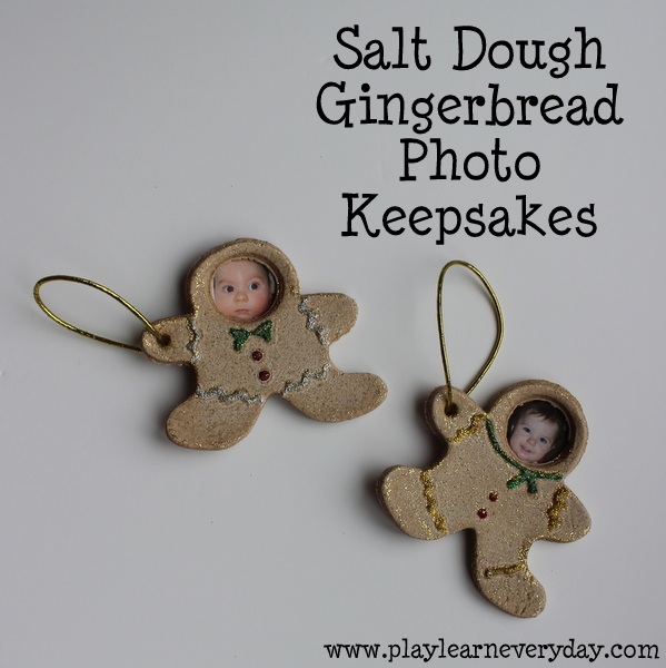 Salt Dough Gingerbread Photo Keepsakes Play and Learn Every Day