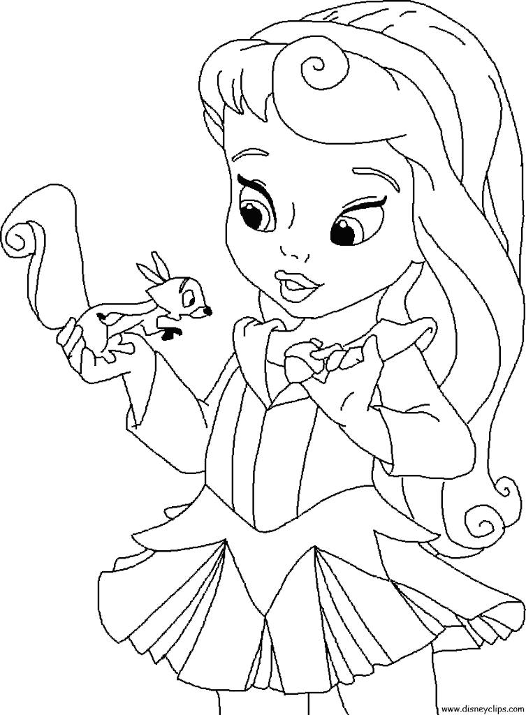 HD Baby Disney Princess Coloring Pages Pictures - Coloring Pages Free